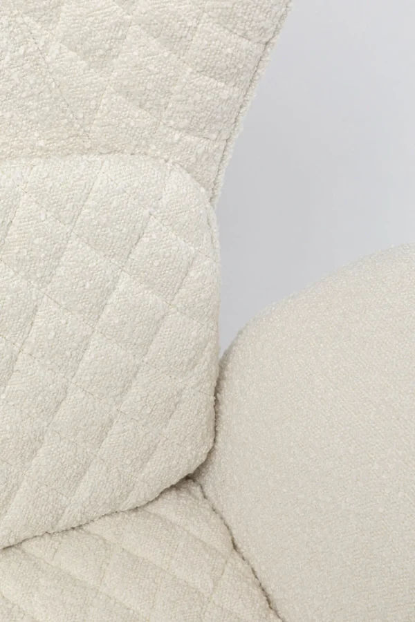 Poltrona Tudor Bouclé crema - KARE
