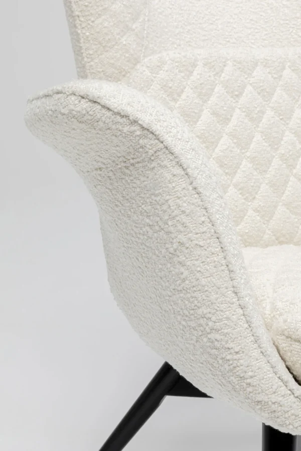 Poltrona Tudor Bouclé crema - KARE