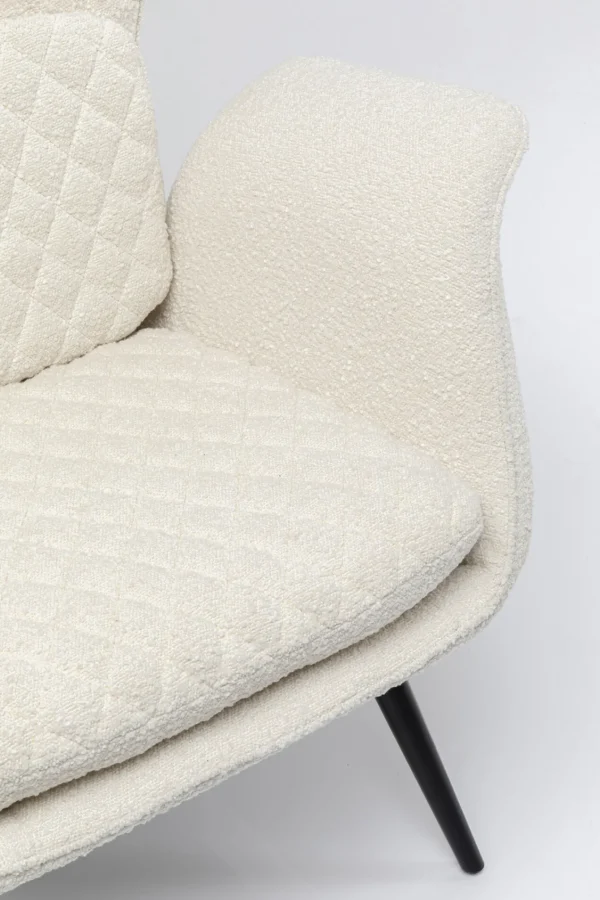 Poltrona Tudor Bouclé crema - KARE
