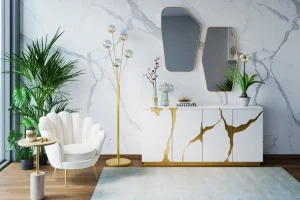 Poltrona Water Lily beige - KARE