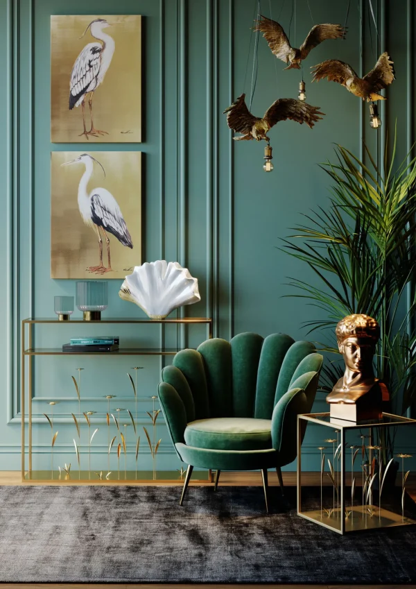 Poltrona Water Lily verde - KARE