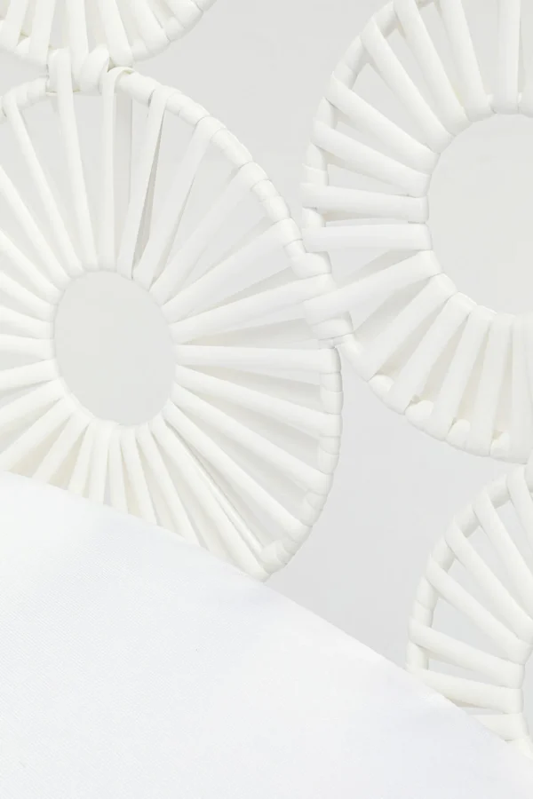 Poltroncina outdoor "Ibiza" 75x78cm bianca con cuscino - KARE