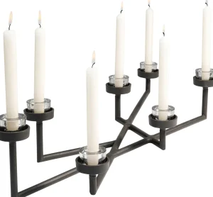 Porta candele "Many Arms" in ferro (7x)  h11cm - KARE