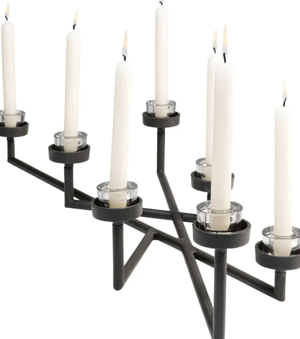 Porta candele "Many Arms" in ferro (7x)  h11cm - KARE