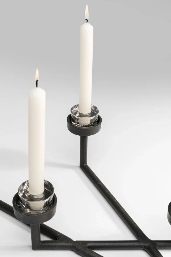 Porta candele "Many Arms" in ferro (7x)  h11cm - KARE