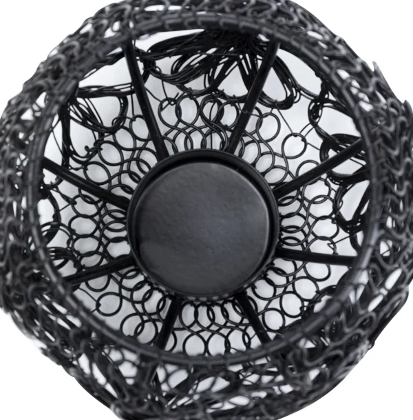 Porta luce Hayat nero Ø12cm - KARE
