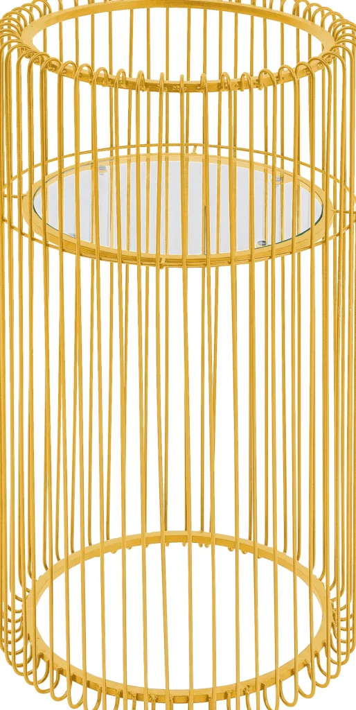 Porta vaso / fioriera "Wire Gold" 70cm - KARE