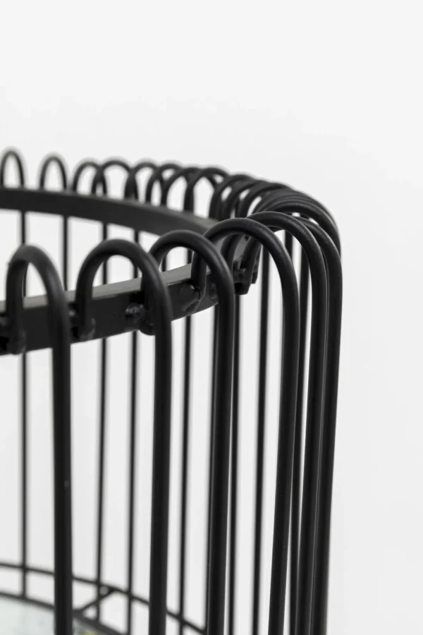 Porta vaso / fioriera "Wire Black" 70cm - KARE
