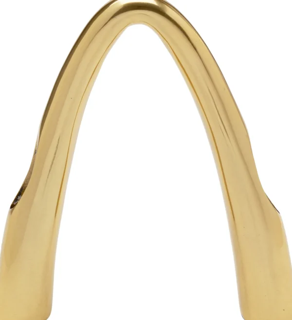 Portacandele Bow Duo oro 25cm - KARE