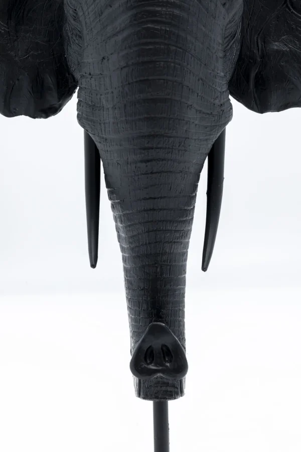 Portacandele Elephant Head nero 49cm - KARE