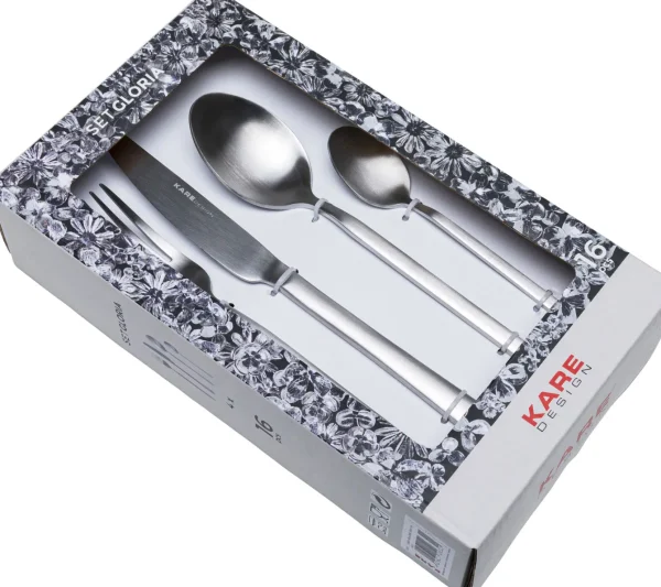 POSATE GLORIA ARGENTO (16 PZ) - KARE