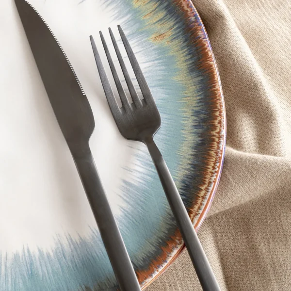 POSATE GLORIA NERO (16 PZ) - KARE