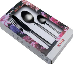 POSATE GLORIA NERO (16 PZ) - KARE