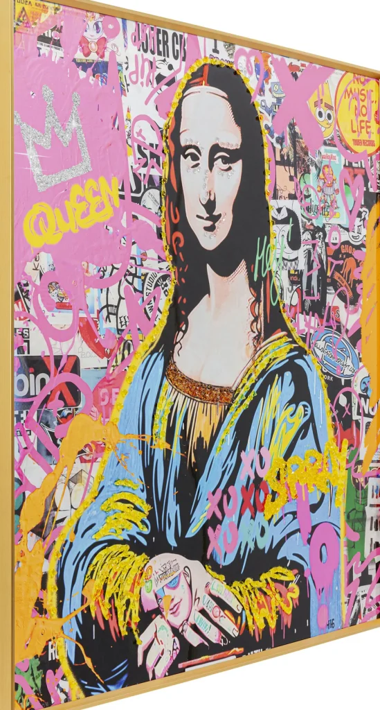 Quadro con cornice La Viva Woman 100x100cm - KARE