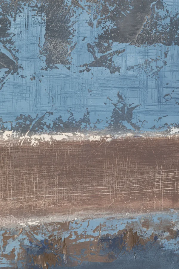 Quadro con cornice Silence blu 120x120cm - KARE