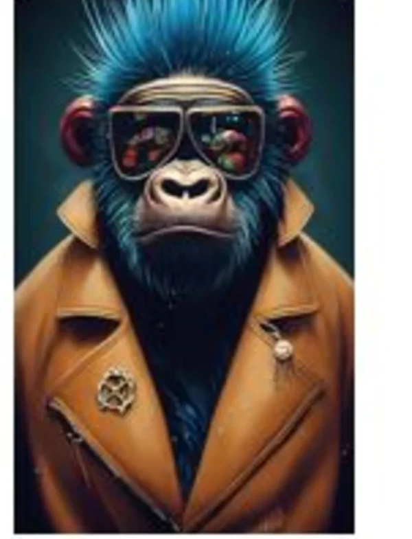 Quadro in vetro Fashion Gorilla 60x80cm - KARE