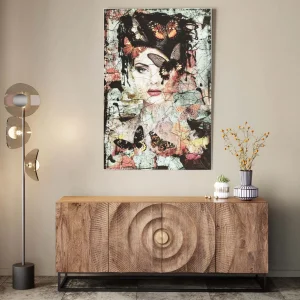 Quadro in vetro Lady Butterfly 100x150cm - KARE
