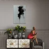 Quadro in vetro Smokey Face 100x150cm - KARE