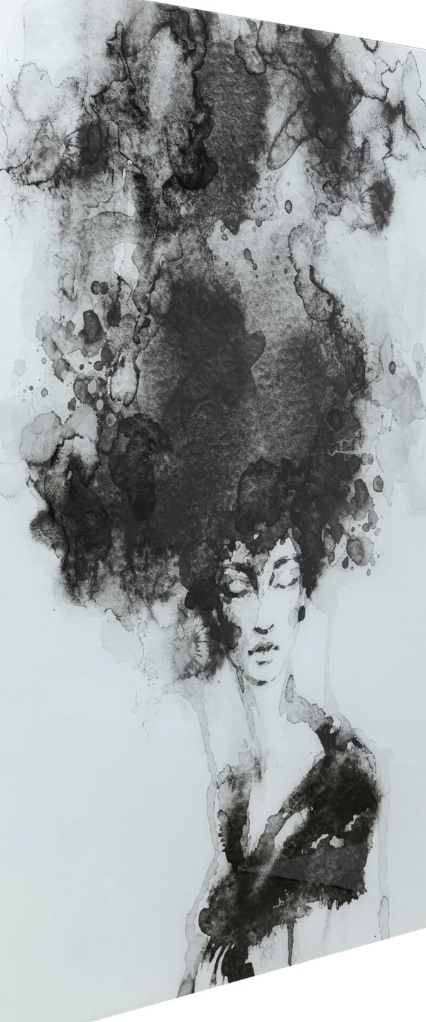 Quadro in vetro Smokey Hair 100x150cm - KARE
