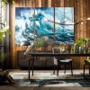 Quadro in vetro Triptychon wave 240x160 cm (3/set) - KARE