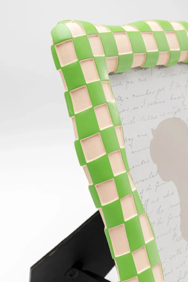 Quadro incorniciato Checker verde 13x18cm - KARE