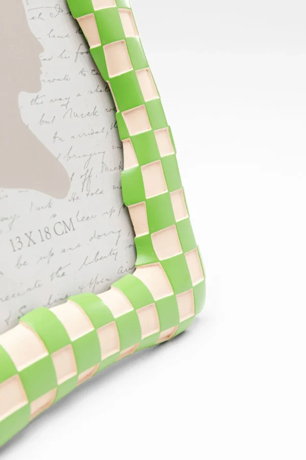 Quadro incorniciato Checker verde 13x18cm - KARE