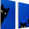 Quadro incorniciato Ciao Gatto (2/Set) - KARE