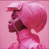 Quadro incorniciato LED Pink Woman 80x80cm - KARE