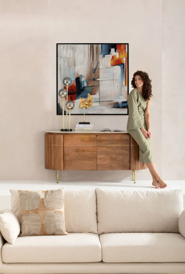 Quadro incorniciato Visione Obliquo 100x100cm - KARE