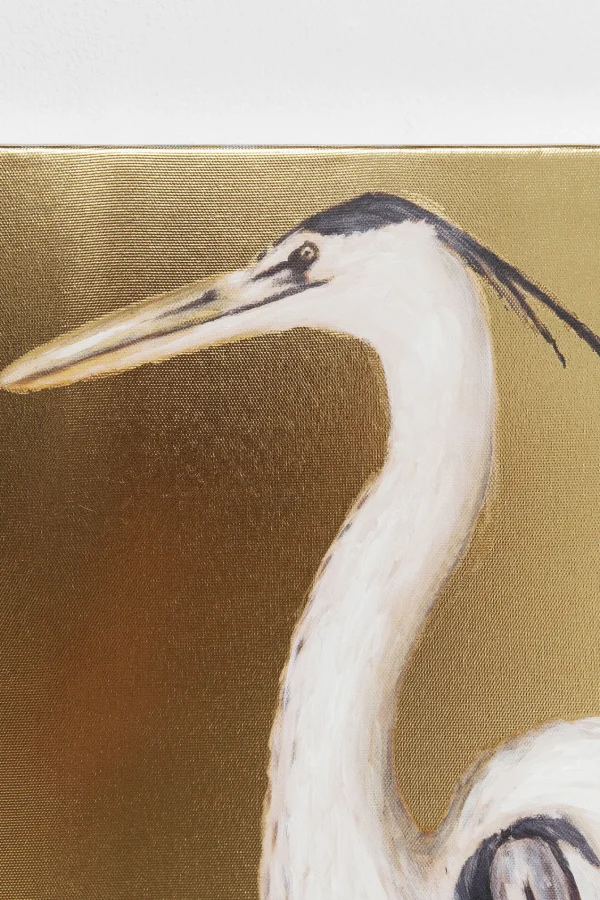 QUADRO RITOCCATO DI OLIO HERON LEFT 70X50CM - KARE