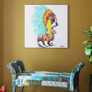 Quadro su tela Headdress Dog 80x80cm - KARE