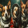 Quadro vetro Astronauts Dogs 80x60cm - KARE