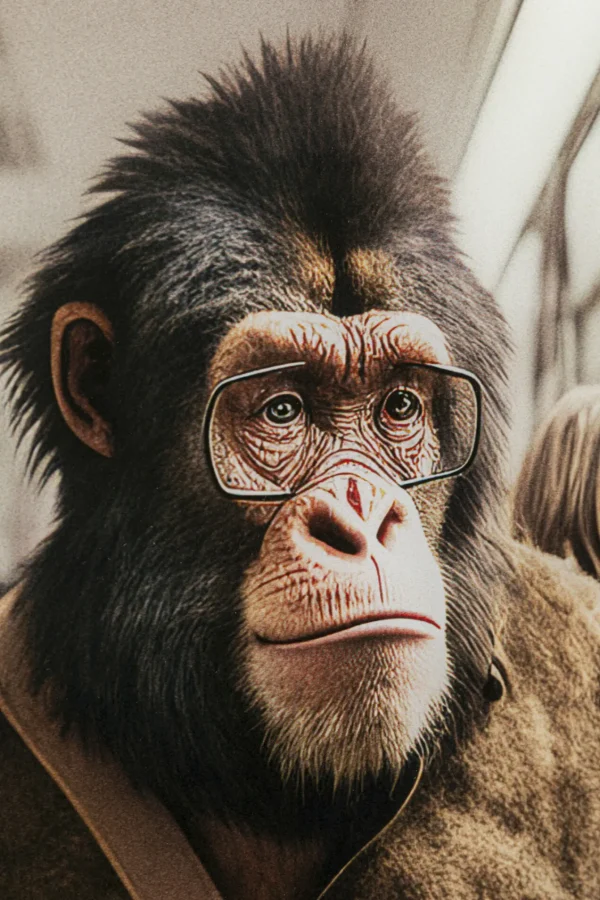 Quadro vetro Commuter Monkey 60x60cm - KARE