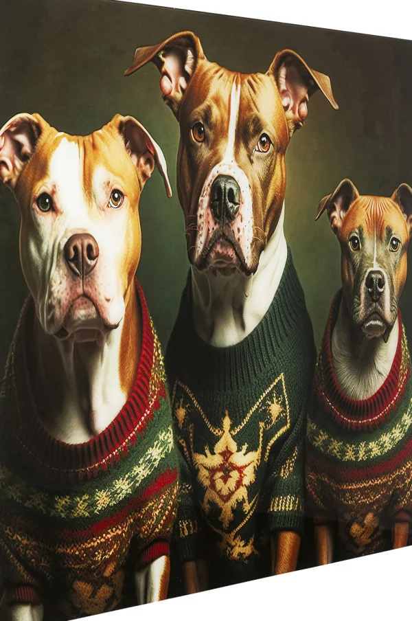 Quadro vetro Dog Family 110x90cm - KARE