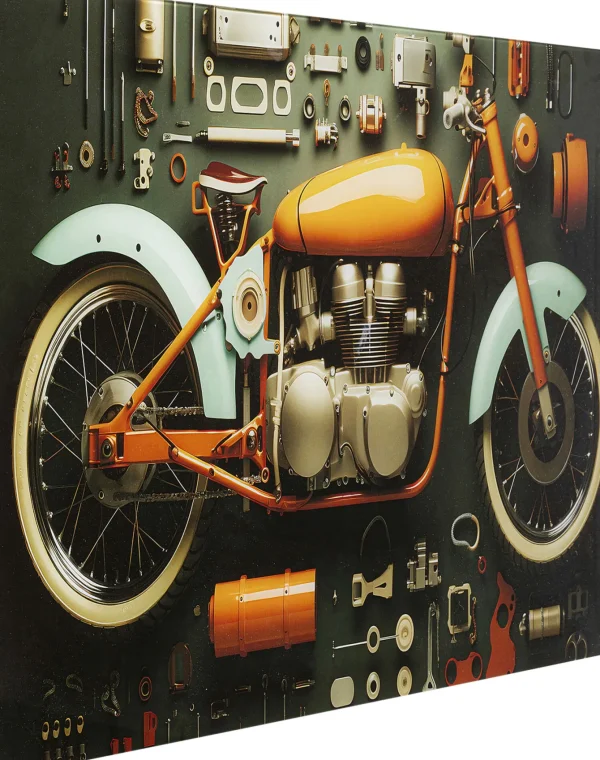 Quadro vetro Garage Motorbike 60x80cm - KARE