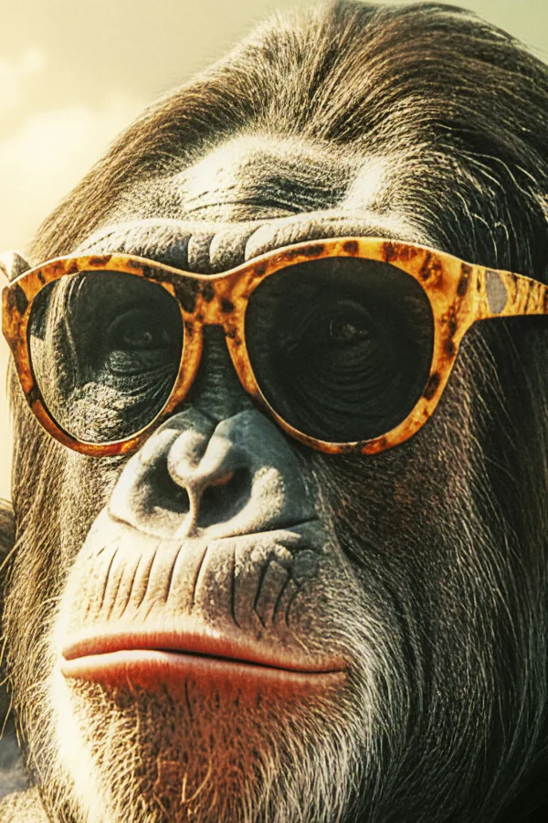 Quadro vetro Holiday Monkey 80x60cm - KARE