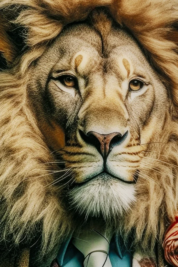 Quadro vetro Mister Lion 150x100cm - KARE