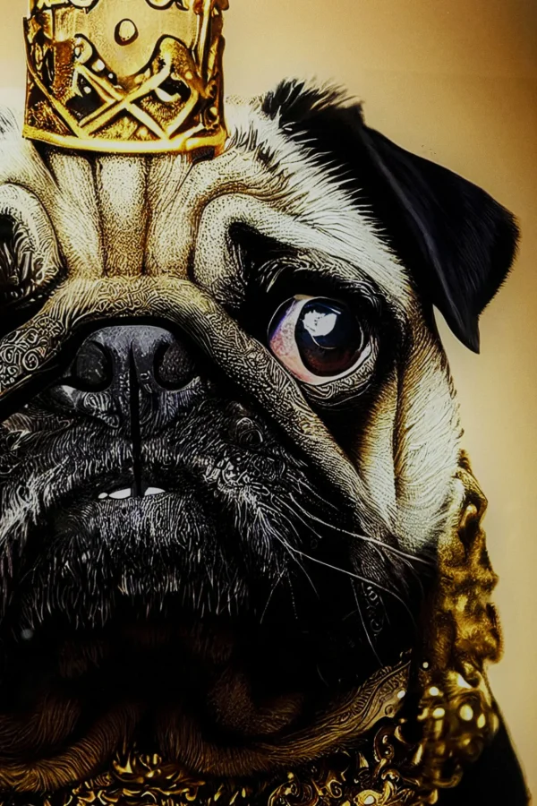 Quadro vetro Prince Pug 40x60cm - KARE
