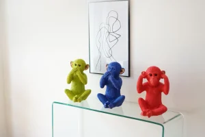 SALVADANAIO MONKEY KIKAZARU ROSSO - KARE