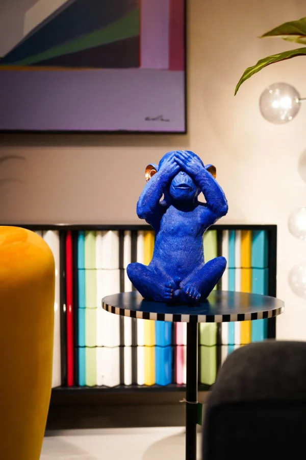SALVADANAIO MONKEY MIZARU BLU - KARE