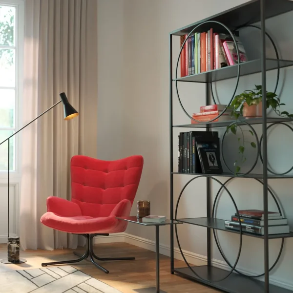 Scaffale Circle nero 100x200cm - KARE