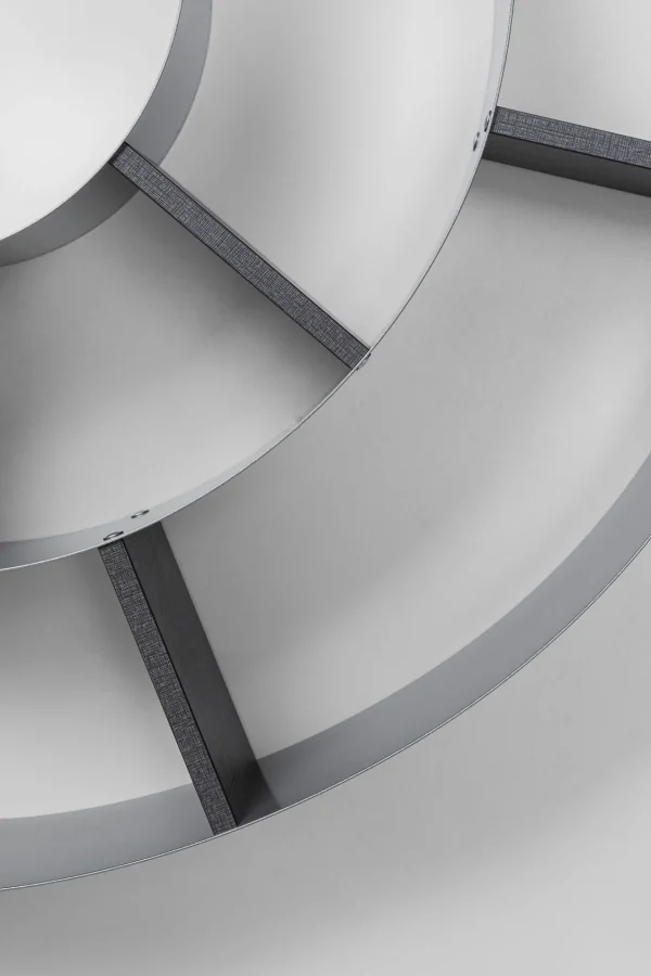 Scaffale da parete Snail argento-grigio - KARE