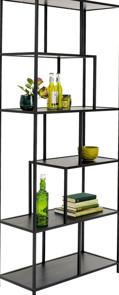 Scaffale Loftie nero 77x185cm - KARE