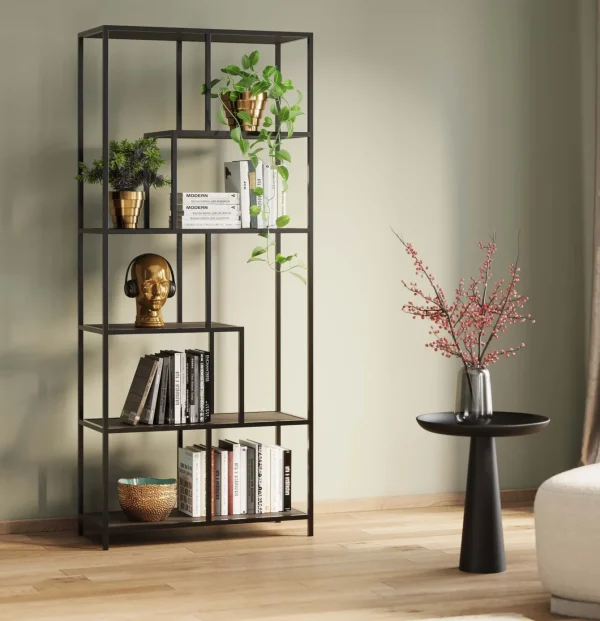Scaffale Loftie nero 77x185cm - KARE