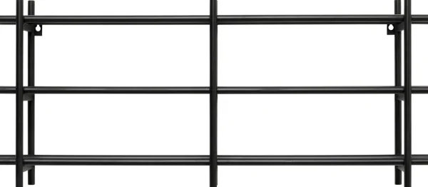 Scaffale portabottiglie Cape Town nero 80x34cm - KARE