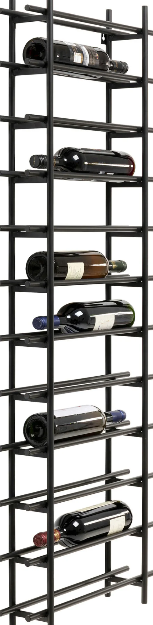Scaffale portabottiglie Cape Town nero 45x136cm - KARE