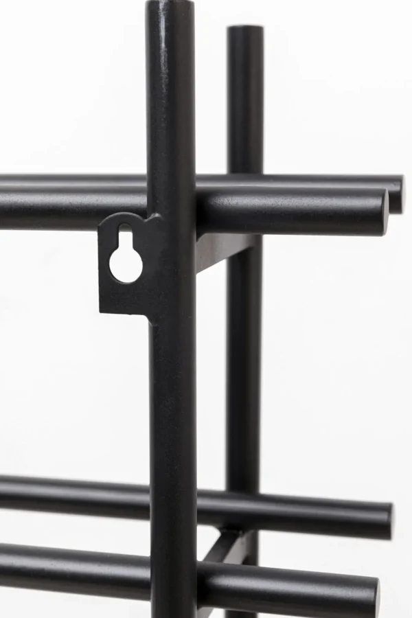 Scaffale portabottiglie Cape Town nero 45x136cm - KARE