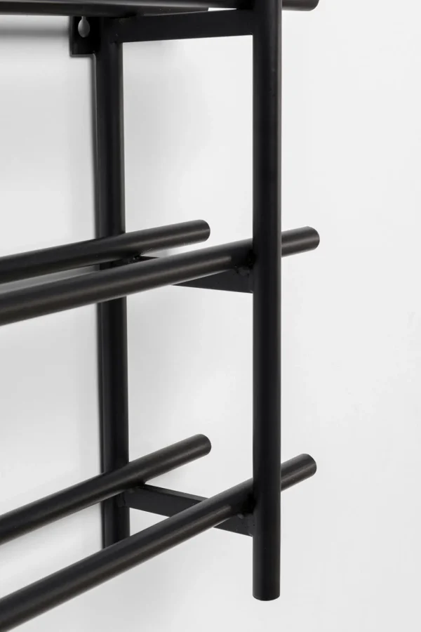 Scaffale portabottiglie Cape Town nero 80x34cm - KARE