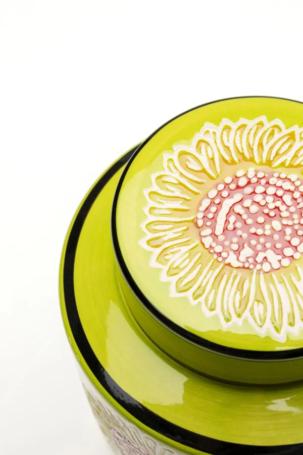 Scatola deco Big Bloom verde 27cm - KARE