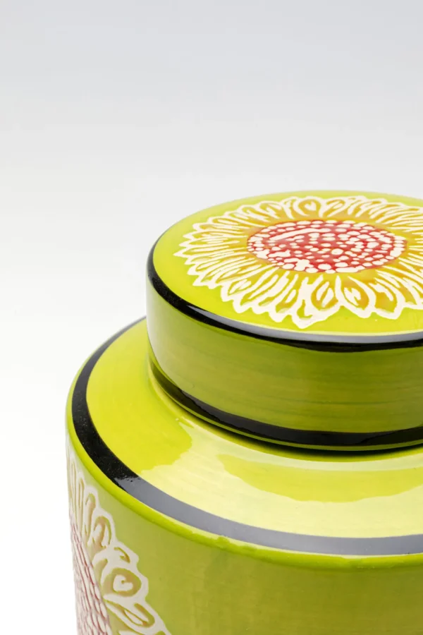 Scatola deco Big Bloom verde 27cm - KARE